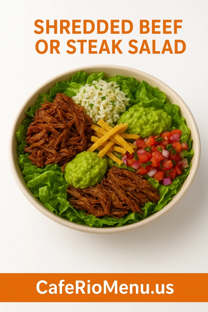 Shredded Beef or Steak Salad