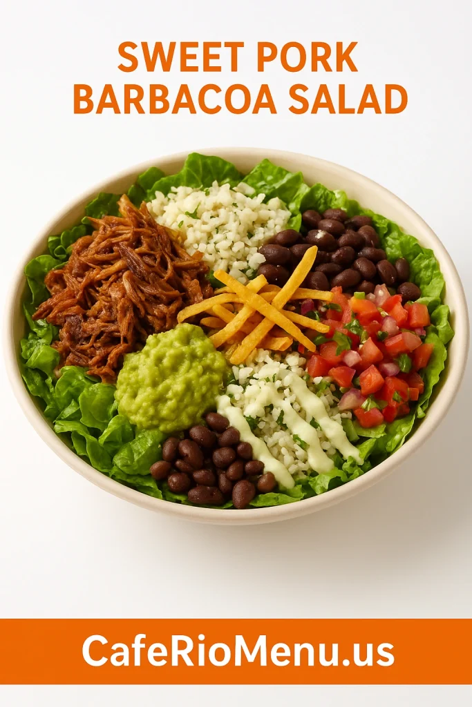 Sweet Pork Barbacoa Salad
